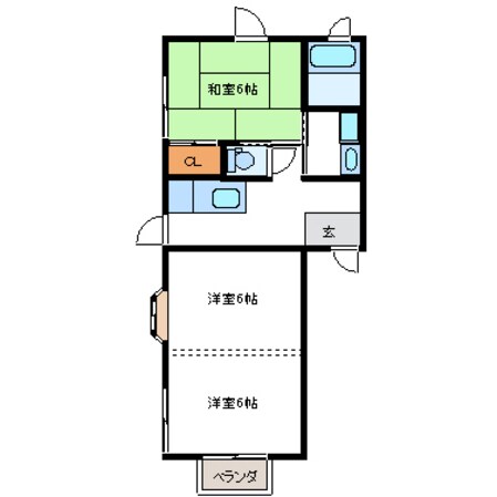 館腰駅 車移動5分  3km 2階の物件間取画像